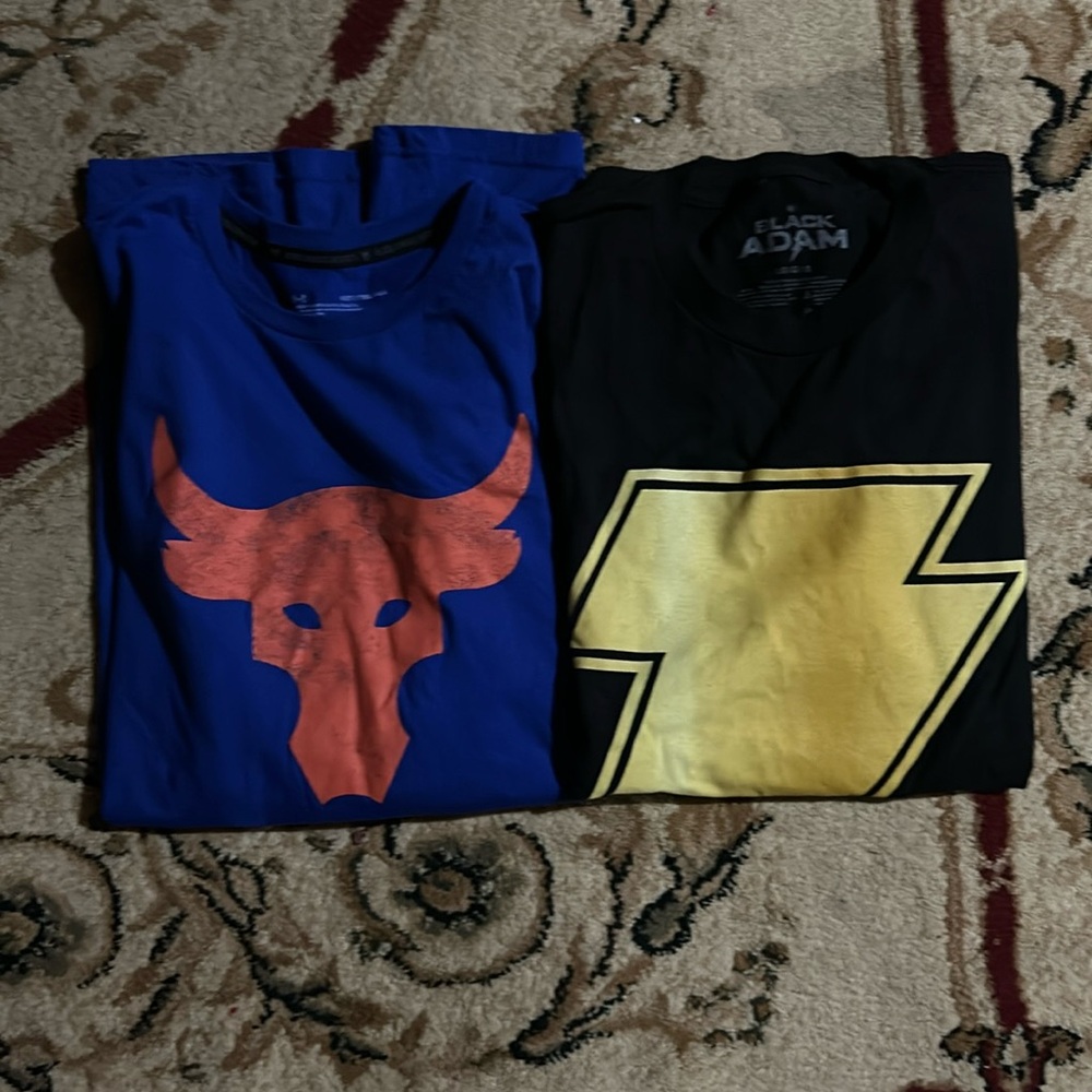 Under Armour x Black Adam set of shirts